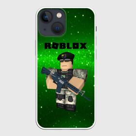 Чехол для iPhone 13 mini с принтом Roblox ,  |  | game | roblox | блок | игра | игрушка | лего | майнкрафт | персонажи | персонажи из кубиков | роблокс | робот