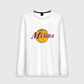 Мужской лонгслив хлопок с принтом Lakers - Black Mamba , 100% хлопок |  | basketball | black | bryant | game | james | kobe | kobebryant | lakers | lebron | los angeles | mamba | nba | rip | slam dunk | баскетбол | баскетболист | брайант | браянт | джеймс | игрок | коби | леброн | лейкерс | лос анджеле