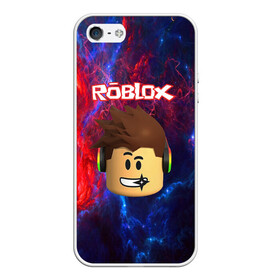 Чехол для iPhone 5/5S матовый с принтом ROBLOX , Силикон | Область печати: задняя сторона чехла, без боковых панелей | game | gamer | logo | minecraft | roblox | simulator | игра | конструктор | лого | майнкрафт | симулятор | строительство | фигура