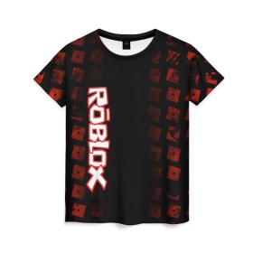 Женская футболка 3D с принтом Roblox , 100% полиэфир ( синтетическое хлопкоподобное полотно) | прямой крой, круглый вырез горловины, длина до линии бедер | roblox | roblox games | игра роблокс | роблокс симулятор