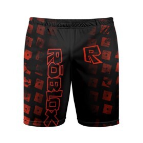 Мужские шорты спортивные с принтом Roblox ,  |  | roblox | roblox games | игра роблокс | роблокс симулятор