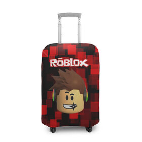 Чехол для чемодана 3D с принтом ROBLOX , 86% полиэфир, 14% спандекс | двустороннее нанесение принта, прорези для ручек и колес | game | gamer | logo | minecraft | roblox | simulator | игра | конструктор | лого | майнкрафт | симулятор | строительство | фигура