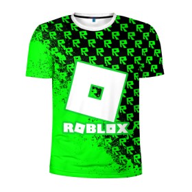 Мужская футболка 3D спортивная с принтом Roblox. , 100% полиэстер с улучшенными характеристиками | приталенный силуэт, круглая горловина, широкие плечи, сужается к линии бедра | game | roblox | блок | игра | игрушка | лего | майнкрафт | персонажи | персонажи из кубиков | роблокс | робот