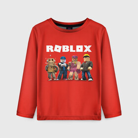 Детский лонгслив 3D с принтом ROBLOX , 100% полиэстер | длинные рукава, круглый вырез горловины, полуприлегающий силуэт
 | roblox | игра | компьютерная игра | логотип | онлайн | онлайн игра | роблакс | роблокс