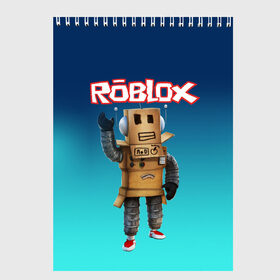 Скетчбук с принтом ROBLOX , 100% бумага
 | 48 листов, плотность листов — 100 г/м2, плотность картонной обложки — 250 г/м2. Листы скреплены сверху удобной пружинной спиралью | roblox | игра | компьютерная игра | логотип | онлайн | онлайн игра | роблакс | роблокс
