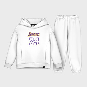 Детский костюм хлопок Oversize с принтом Lakers 24 ,  |  | basketball | black | bryant | game | james | kobe | kobebryant | lakers | lebron | los angeles | mamba | nba | rip | slam dunk | баскетбол | баскетболист | брайант | браянт | джеймс | игрок | коби | леброн | лейкерс | лос анджеле