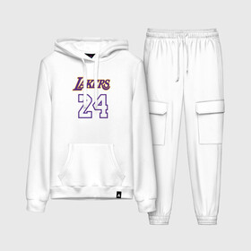 Женский костюм хлопок (с толстовкой) с принтом Lakers 24 ,  |  | basketball | black | bryant | game | james | kobe | kobebryant | lakers | lebron | los angeles | mamba | nba | rip | slam dunk | баскетбол | баскетболист | брайант | браянт | джеймс | игрок | коби | леброн | лейкерс | лос анджеле