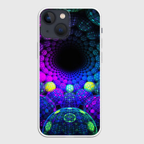 Чехол для iPhone 13 mini с принтом PSY NEON ,  |  | abstract | abstraction | color | fractal | geometry | paitnt | polygon | polygonal | psy | абстракция | геометрия | краски | неоновые | полигоны | психоделика | фрактал