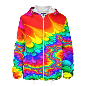 Мужская куртка 3D с принтом TIE-DYE , ткань верха — 100% полиэстер, подклад — флис | прямой крой, подол и капюшон оформлены резинкой с фиксаторами, два кармана без застежек по бокам, один большой потайной карман на груди. Карман на груди застегивается на липучку | abstract | abstraction | color | fractal | geometry | paitnt | polygon | polygonal | psy | абстракция | геометрия | краски | неоновые | полигоны | психоделика | фрактал