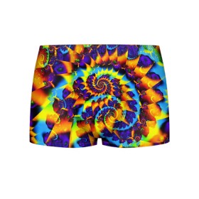 Мужские трусы 3D с принтом TIE-DYE COLOR , 50% хлопок, 50% полиэстер | классическая посадка, на поясе мягкая тканевая резинка | abstract | abstraction | color | fractal | geometry | paitnt | polygon | polygonal | psy | абстракция | геометрия | краски | неоновые | полигоны | психоделика | фрактал