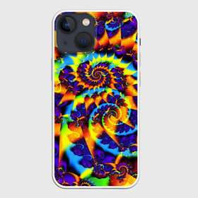 Чехол для iPhone 13 mini с принтом TIE DYE COLOR ,  |  | abstract | abstraction | color | fractal | geometry | paitnt | polygon | polygonal | psy | абстракция | геометрия | краски | неоновые | полигоны | психоделика | фрактал