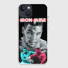 Чехол для iPhone 13 с принтом Iron Mike ,  |  | Тематика изображения на принте: iron mike | iron mike tyson | mike tyson | бокс | железный майк | майк тайсон | таисон | тайсон