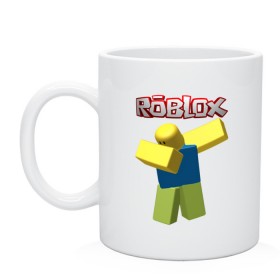 Кружка с принтом Roblox Dab , керамика | объем — 330 мл, диаметр — 80 мм. Принт наносится на бока кружки, можно сделать два разных изображения | Тематика изображения на принте: game | game roblox | logo roblox | online game | oof roblox dabbing | roblox | roblox dab | roblox noob | игра | игра роблокс | лого роблокс | онлайн игра | онлайн игра роблокс | роблокс | роблокс даб