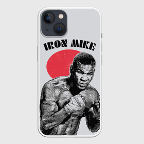 Чехол для iPhone 13 с принтом Iron Mike ,  |  | Тематика изображения на принте: iron mike | iron mike tyson | mike tyson | бокс | железный майк | майк тайсон | таисон | тайсон