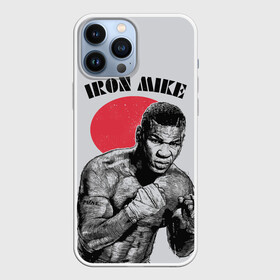 Чехол для iPhone 13 Pro Max с принтом Iron Mike ,  |  | Тематика изображения на принте: iron mike | iron mike tyson | mike tyson | бокс | железный майк | майк тайсон | таисон | тайсон