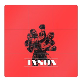 Магнитный плакат 3Х3 с принтом Tyson , Полимерный материал с магнитным слоем | 9 деталей размером 9*9 см | iron mike | iron mike tyson | mike tyson | бокс | железный майк | майк тайсон | таисон | тайсон