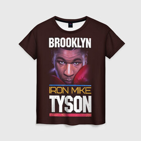 Женская футболка 3D с принтом Mike Tyson , 100% полиэфир ( синтетическое хлопкоподобное полотно) | прямой крой, круглый вырез горловины, длина до линии бедер | iron mike | iron mike tyson | mike tyson | бокс | железный майк | майк тайсон | таисон | тайсон