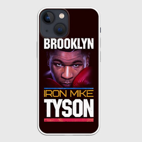 Чехол для iPhone 13 mini с принтом Mike Tyson ,  |  | iron mike | iron mike tyson | mike tyson | бокс | железный майк | майк тайсон | таисон | тайсон