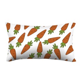 Подушка 3D антистресс с принтом Морковь , наволочка — 100% полиэстер, наполнитель — вспененный полистирол | состоит из подушки и наволочки на молнии | 