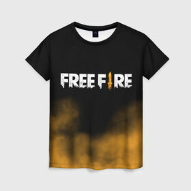 Женская футболка 3D с принтом Free fire , 100% полиэфир ( синтетическое хлопкоподобное полотно) | прямой крой, круглый вырез горловины, длина до линии бедер | free fire | freefire | игра free fire | игра фрифаер | фри файр | фрифаер
