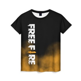 Женская футболка 3D с принтом Free fire , 100% полиэфир ( синтетическое хлопкоподобное полотно) | прямой крой, круглый вырез горловины, длина до линии бедер | free fire | freefire | игра free fire | игра фрифаер | фри файр | фрифаер