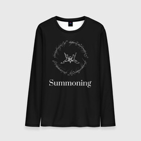 Мужской лонгслив 3D с принтом Summoning , 100% полиэстер | длинные рукава, круглый вырез горловины, полуприлегающий силуэт | blackmetal | атмосферный | властелин колец | дарк эмбиент | михаэль «силениус» грегор | рихард «протектор» ледерер