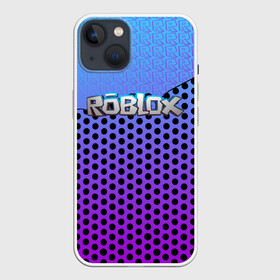 Чехол для iPhone 13 с принтом Roblox Gradient Pattern ,  |  | Тематика изображения на принте: game | game roblox | logo roblox | online game | r | roblox | игра | игра роблокс | лого | лого роблокс | логотип | надпись | онлайн игра | онлайн игра роблокс | роблокс