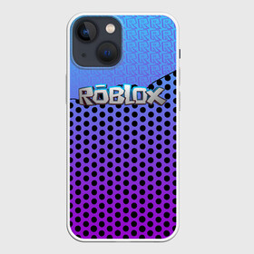 Чехол для iPhone 13 mini с принтом Roblox Gradient Pattern ,  |  | Тематика изображения на принте: game | game roblox | logo roblox | online game | r | roblox | игра | игра роблокс | лого | лого роблокс | логотип | надпись | онлайн игра | онлайн игра роблокс | роблокс