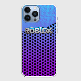 Чехол для iPhone 13 Pro Max с принтом Roblox Gradient Pattern ,  |  | Тематика изображения на принте: game | game roblox | logo roblox | online game | r | roblox | игра | игра роблокс | лого | лого роблокс | логотип | надпись | онлайн игра | онлайн игра роблокс | роблокс