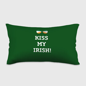 Подушка 3D антистресс с принтом Kiss my Irish , наволочка — 100% полиэстер, наполнитель — вспененный полистирол | состоит из подушки и наволочки на молнии | Тематика изображения на принте: британия | день святого патрика | золото | ирландия