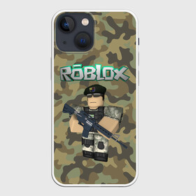 Чехол для iPhone 13 mini с принтом Roblox 23 February Camouflage ,  |  | Тематика изображения на принте: 23 февраля | game | game roblox | logo roblox | online game | r | roblox | день защитника | день защитника отечества | игра | игра роблокс | лого | лого роблокс | логотип | надпись | онлайн игра | онлайн игра роблокс | роблокс