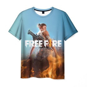 Мужская футболка 3D с принтом free fire , 100% полиэфир | прямой крой, круглый вырез горловины, длина до линии бедер | free fire | freefire | игра free fire | игра фрифаер | фри файр | фрифаер