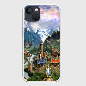 Чехол для iPhone 13 с принтом HEROES ,  |  | angel | armor | artwork | creature | dragon | fantasy | fantasy art | game | griffin | heroes | heroes maps | heroes of might and magic | knight | might and magic | sword | warriors | weapon | wings | герои | к