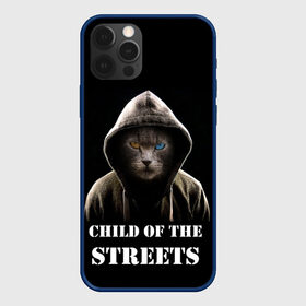 Чехол для iPhone 12 Pro с принтом Дитя улиц , силикон | область печати: задняя сторона чехла, без боковых панелей | cat | gangster | балахон | глаза | дитя улиц | кот | котик | крутой | крутой принт | принт | с надписью | топ | тренд