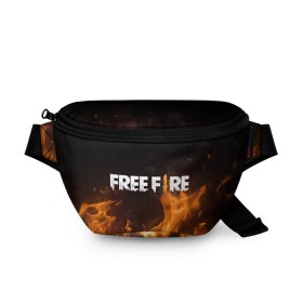 Поясная сумка 3D с принтом FREE FIRE , 100% полиэстер | плотная ткань, ремень с регулируемой длиной, внутри несколько карманов для мелочей, основное отделение и карман с обратной стороны сумки застегиваются на молнию | free fire | freefire | игра free fire | игра фрифаер | фри файр | фрифаер