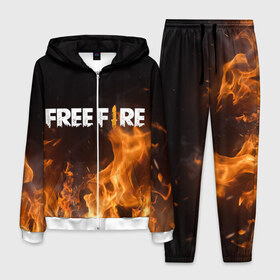 Мужской костюм 3D с принтом FREE FIRE , 100% полиэстер | Манжеты и пояс оформлены тканевой резинкой, двухслойный капюшон со шнурком для регулировки, карманы спереди | free fire | freefire | игра free fire | игра фрифаер | фри файр | фрифаер