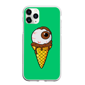 Чехол для iPhone 11 Pro Max матовый с принтом Мороженое с глазом , Силикон |  | Тематика изображения на принте: eye | eyes | ice cream | глаз | глаза | глазик | мороженое | морожко | рожок