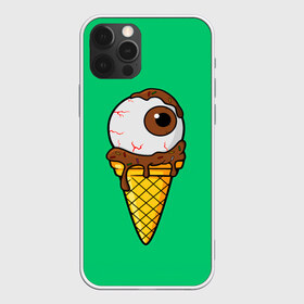 Чехол для iPhone 12 Pro Max с принтом Мороженое с глазом , Силикон |  | eye | eyes | ice cream | глаз | глаза | глазик | мороженое | морожко | рожок