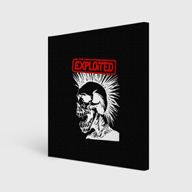 Холст квадратный с принтом The Exploited , 100% ПВХ |  | punks | punks not dead | the exploited | панк не сдох | панки | уоти | череп | эксплоитед