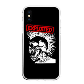 Чехол для iPhone XS Max матовый с принтом The Exploited , Силикон | Область печати: задняя сторона чехла, без боковых панелей | Тематика изображения на принте: punks | punks not dead | the exploited | панк не сдох | панки | уоти | череп | эксплоитед