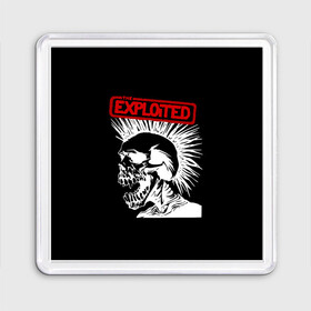 Магнит 55*55 с принтом The Exploited , Пластик | Размер: 65*65 мм; Размер печати: 55*55 мм | punks | punks not dead | the exploited | панк не сдох | панки | уоти | череп | эксплоитед