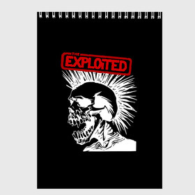 Скетчбук с принтом The Exploited , 100% бумага
 | 48 листов, плотность листов — 100 г/м2, плотность картонной обложки — 250 г/м2. Листы скреплены сверху удобной пружинной спиралью | Тематика изображения на принте: punks | punks not dead | the exploited | панк не сдох | панки | уоти | череп | эксплоитед