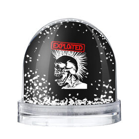 Снежный шар с принтом The Exploited , Пластик | Изображение внутри шара печатается на глянцевой фотобумаге с двух сторон | punks | punks not dead | the exploited | панк не сдох | панки | уоти | череп | эксплоитед