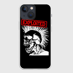 Чехол для iPhone 13 mini с принтом The Exploited ,  |  | Тематика изображения на принте: punks | punks not dead | the exploited | панк не сдох | панки | уоти | череп | эксплоитед