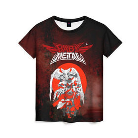 Женская футболка 3D с принтом Babymetal , 100% полиэфир ( синтетическое хлопкоподобное полотно) | прямой крой, круглый вырез горловины, длина до линии бедер | babymetal | бэбимэтал | каваии метал | музыка | рок | япония