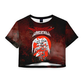 Женская футболка Crop-top 3D с принтом Babymetal , 100% полиэстер | круглая горловина, длина футболки до линии талии, рукава с отворотами | babymetal | бэбимэтал | каваии метал | музыка | рок | япония