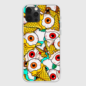 Чехол для iPhone 12 Pro Max с принтом Морожки с глазами , Силикон |  | eye | eyes | ice cream | глаз | глаза | глазик | мороженое | морожко | рожок
