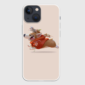 Чехол для iPhone 13 mini с принтом КОРГИ И МЫШАТА ,  |  | animals | corgi | dogs | pets | puppies | queen | животные | корги | королева | песики | питомцы | собаки | щенки