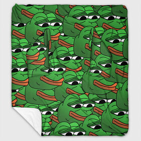 Плед с рукавами с принтом Pepe The Frog , 100% полиэстер | Закругленные углы, все края обработаны. Ткань не мнется и не растягивается. Размер 170*145 | Тематика изображения на принте: frog | meme | memes | pepe | pepe the frog | грустная жабка | лягушка | лягушонок пепе | мем | мемы