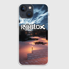 Чехол для iPhone 13 mini с принтом ROBLOX ,  |  | game | gamer | logo | roblox | игры | логотип | роблокс